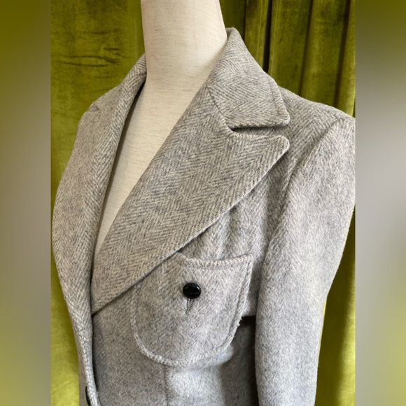 Vintage Deadstock Women’s Wool Blazer by Kmart, Grey, Size 8 | Mint Condition! - Picture 10 of 12